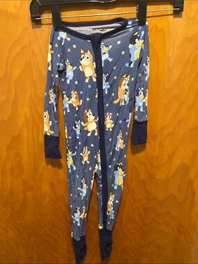 Little Sleepies Bluey Print Footed One-Piece